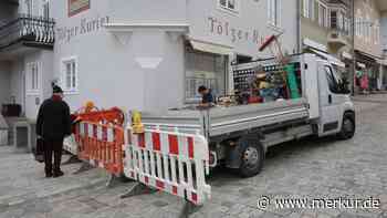 Gruben in der Tölzer Fußgängerzone: Marktstraße bleibt im Sommer Baustelle