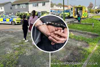 'Stabbing' in Little Oxhey Lane as police helicopter called