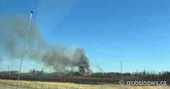 Another wildfire breaks out along Anthony Henday Drive in west Edmonton