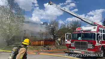 House fire at single-family residence in northwest Calgary