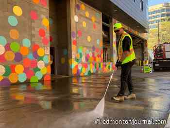 Edmonton ramps up cleaning and graffiti removal to boost Downtown vibrancy