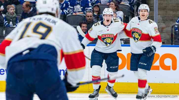 Panthers Beat Maple Leafs 3-2, Take 2-Game Lead in Series