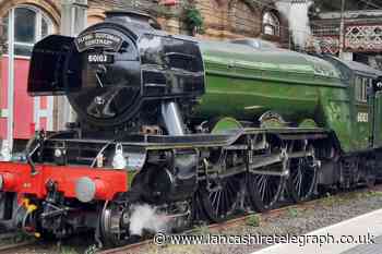 The Flying Scotsman spotted in Lancaster and Preston