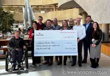 Hiscox’s York office raises £20,000 for Different Strokes charity