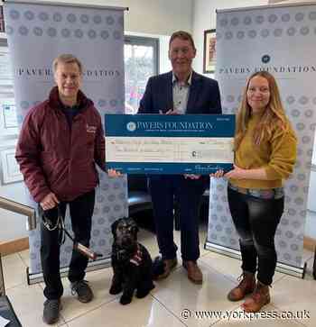Pavers Foundation backs Hearing Dogs charity with £2,000 cash boost