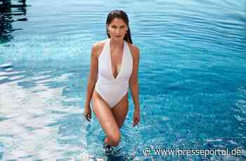 Model und Schauspielerin Laetitia Casta ist das Gesicht der Beachwear-Kampagne 2023 von Calzedonia