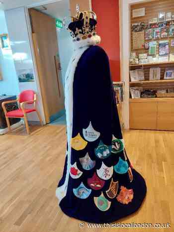 Romford-made King Charles coronation cape at Havering Museum