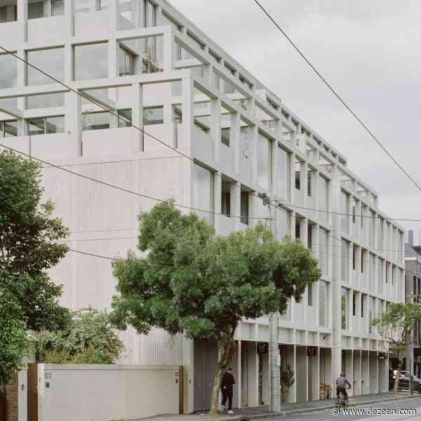 Gridded facade of Melbourne apartment block "presents a rhythm in the streetscape"