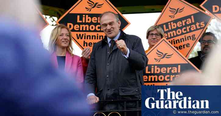Ed Davey hails English local election results and hits out at ‘Tory brand’