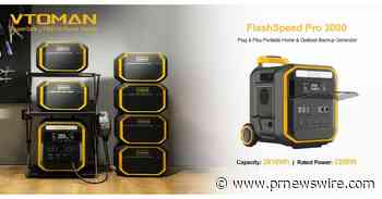 Le lancement prochain du générateur de batterie de secours domestique FlashSpeed Pro 3000 de VTOMAN sur Kickstarter