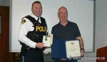 Huronia West OPP honours long-time auxiliary sergeant