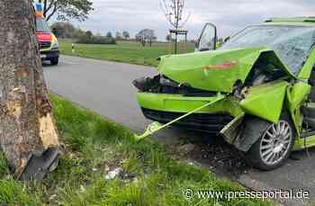 POL-STD: 29-jähriger Autofahrer bei Unfall in der Gemarkung Ahlerstedt schwer verletzt