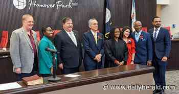 Hanover Park trustees sworn in by daughter of one, 1st Black female judge in DuPage County