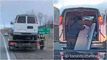 Driver of 'over-filled' van transporting 15 people in Ontario stopped three times, facing 25+ charges