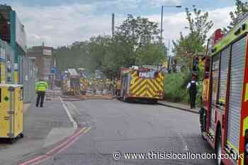 Wimbledon: Lombard Road warehouse fire