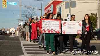 Dozens march in Scarborough to honour missing and murdered Indigenous women and girls