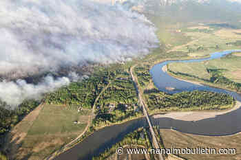 Wildfire forces evacuation for properties east of McBride