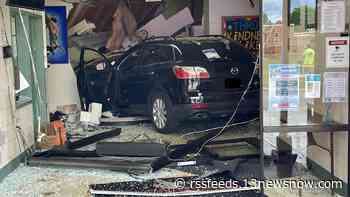 Woman hurt after car crashes into Indian River Community Center