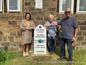 New mile stone installed at Cliviger school