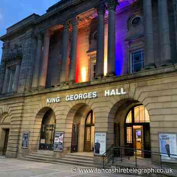 Blackburn's King George's Hall lit up to mark Coronation