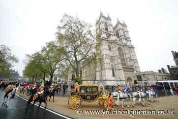 King Charles and Camilla arrive at Westminster Abbey