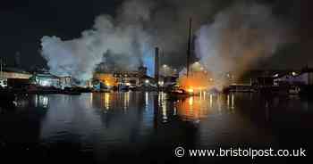 Bristol harbour fire: Images show devastation caused by blaze at Underfall Yard