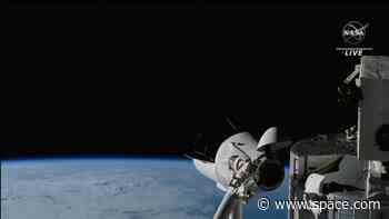 Astronauts relocate SpaceX Dragon capsule on space station