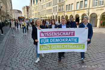 Lehrende und Studierende marschieren für die Wissenschaft