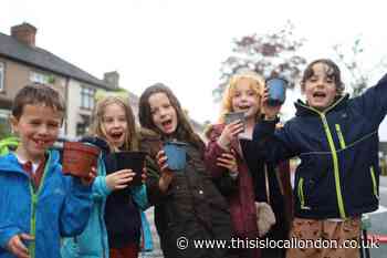 Ashwater Road street party: Residents celebrate through the rain