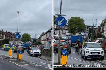 Priory Road in Dartford cordoned off by police