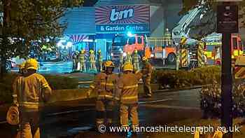 Huge fire at Blackburn B&M Bargains