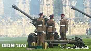 York gun salute marks coronation of King Charles III
