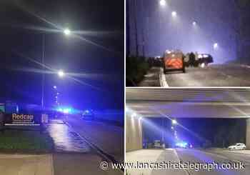 Three car smash closes Blackburn Road for several hours