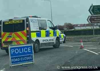 Major York road closed following crash