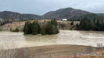 Part of this centuries-old Quebec farm has been swallowed, maybe permanently, by the river
