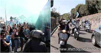 Napoli, il tragitto trionfale del pullman della squadra verso lo stadio tra ali di folla e caroselli di motorini