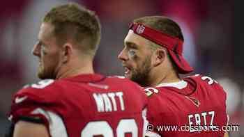 LOOK: J.J. Watt teases former Cardinals teammate Zach Ertz over errant first pitch at Phillies game