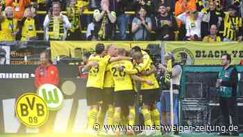 Halbes Dutzend Tore: Dortmund hält Titelträume mit Kantersieg am Leben