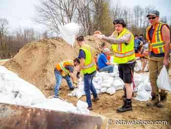 Ottawa River levels peaking in some areas over the weekend; help still needed in flood zones