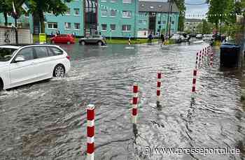 FW Ratingen: Gewitter mit Starkregen in Ratingen - zahlreiche Einsätze für die Feuerwehr
