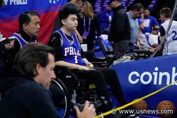 76ers' Harden Visits With Michigan State Shooting Victim