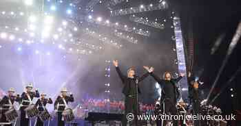 Take That's Coronation Concert performance sees group get 'new member' as they deliver epic finale