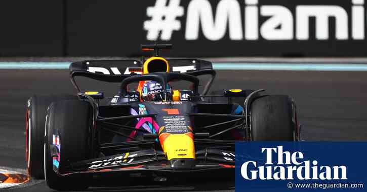 Max Verstappen hunts down Sergio Pérez to claim victory in Miami F1 GP