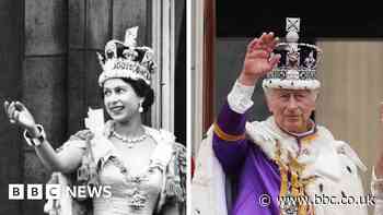 Watch the King's Coronation side by side with his mother's