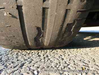 'Speeding' M65 driver had 'shocking' tyre and illegal window tints