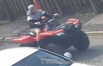 Rise in ASB reports in Bacup prompts search for this quadbike rider