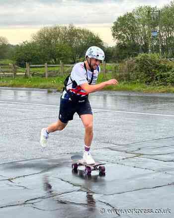 Skateboarder Ryan is underway with the 'biggest challenge of his life'