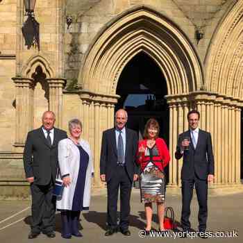 Ryedale Councillors at Ripon Cathedral Coronation celebration
