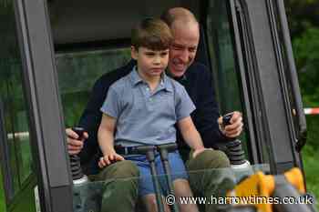 Big Help Out: Prince Louis helps with improvements of scout hut