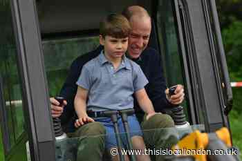 Big Help Out: Prince Louis helps with improvements of scout hut